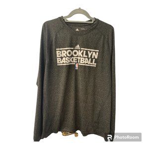 ADIDAS Brooklyn Basketball Long Sleeve Size M Climalite